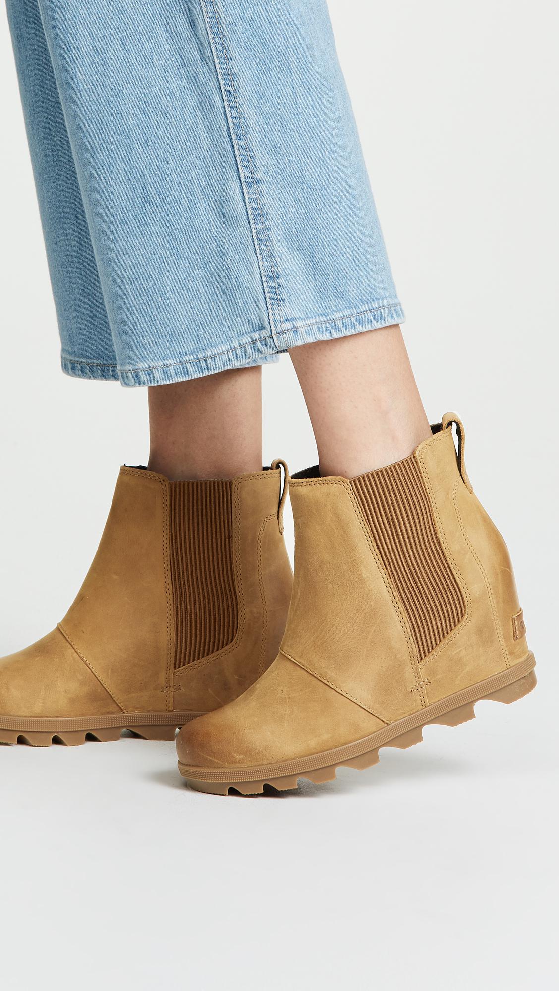 sorel joan wedge chelsea boot