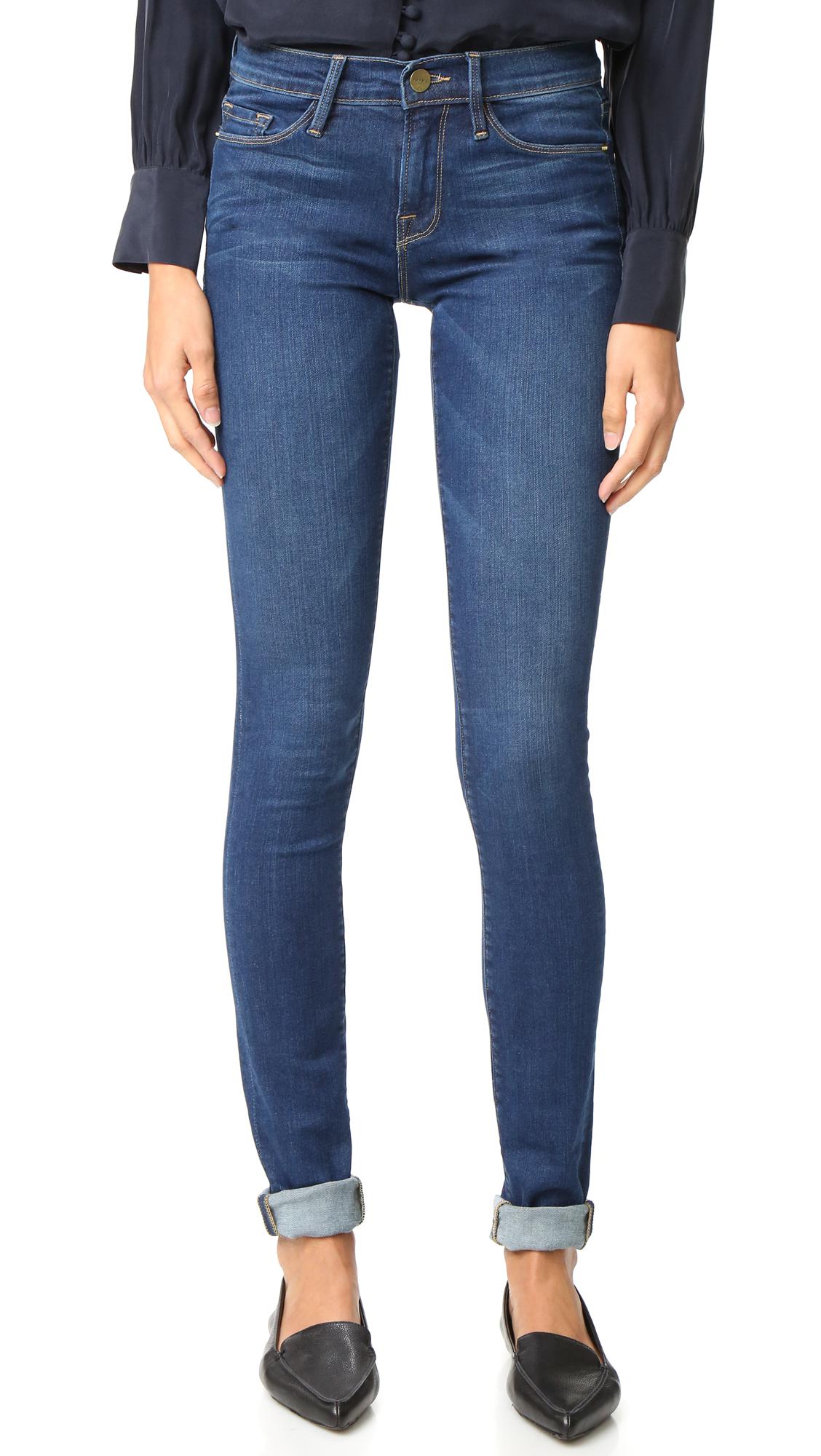 Lyst - FRAME Forever Karlie Tall Skinny Jeans in Blue - Save 30%
