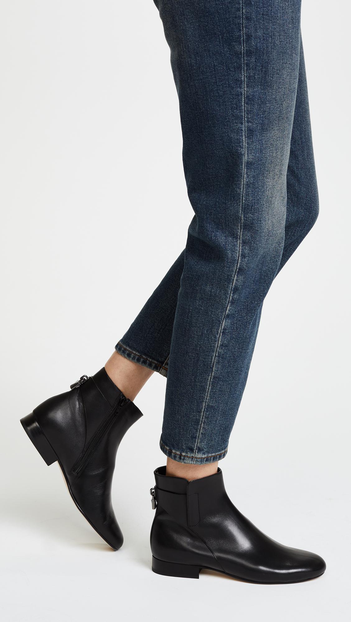 comfortable flat ankle booties
