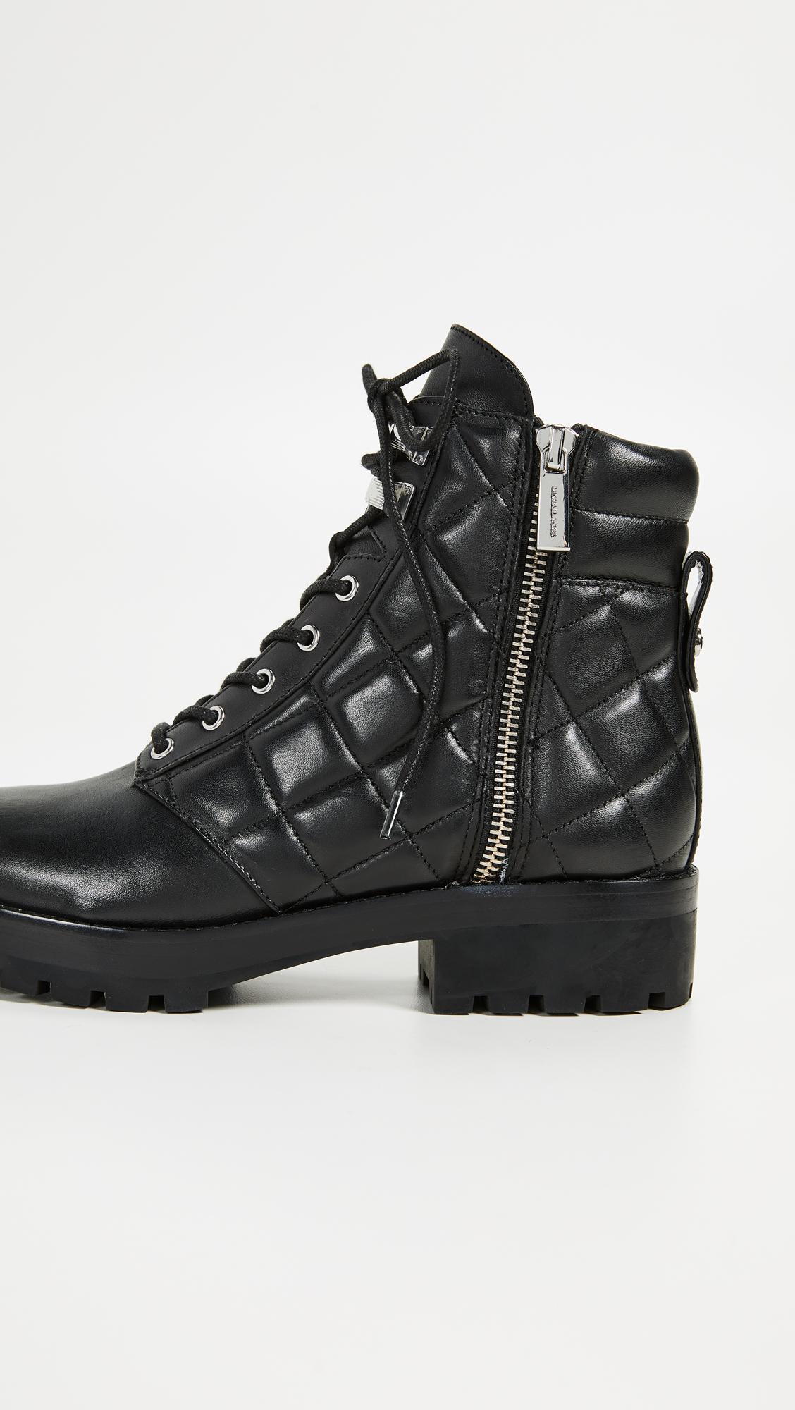 michael kors combat boots for women