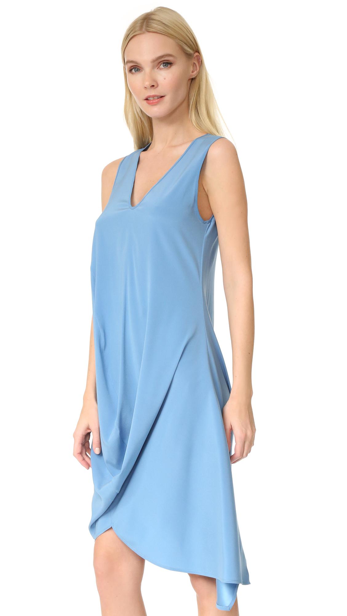 Lyst - Zero + Maria Cornejo Opposite Dress in Blue