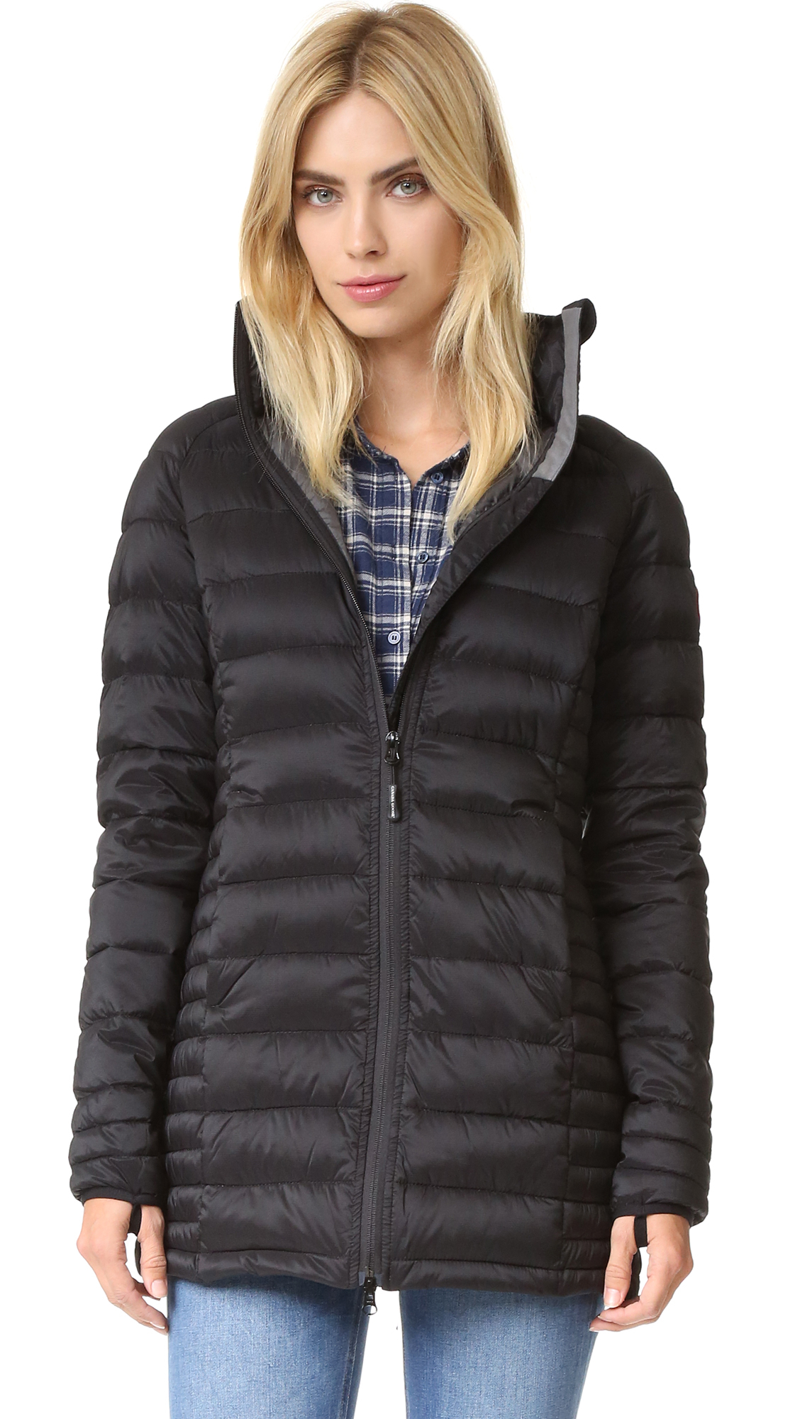 Canada goose Brookvale Quilted Shell Coat in Black | Lyst
