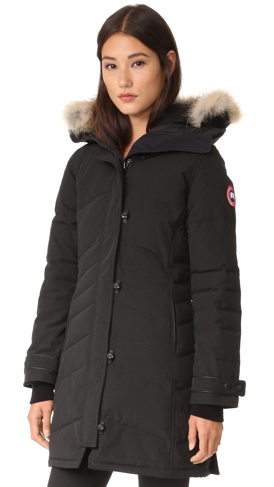 Canada Goose Victoria Down Parka With Genuine Coyote Fur Trim In Black Save 11 Lyst