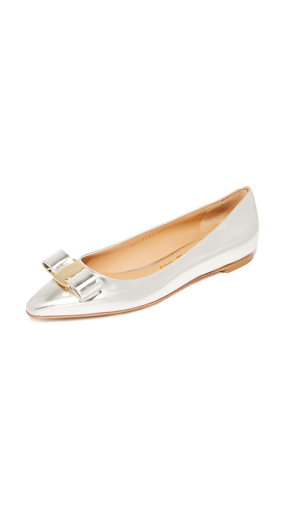 ferragamo pointed flats