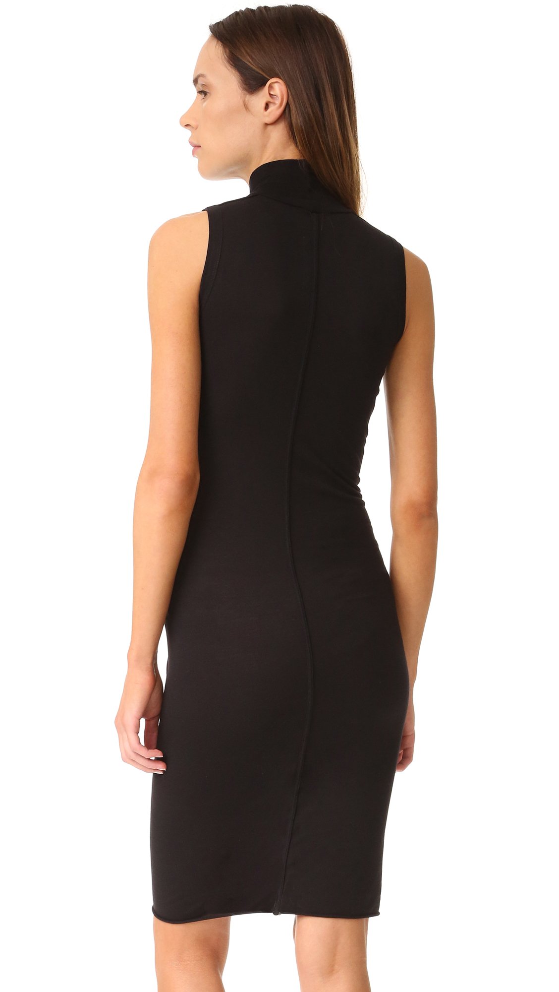 Download Lyst - Rick Owens Lilies Sleeveless Mock Neck Dress in Black