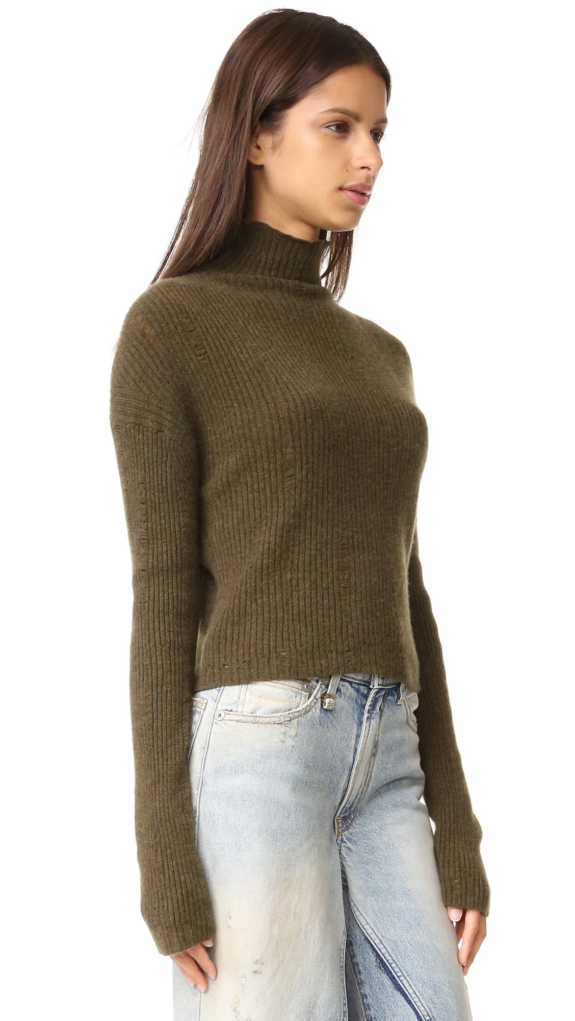 R13 Cashmere Rib Turtleneck Sweater - Lyst