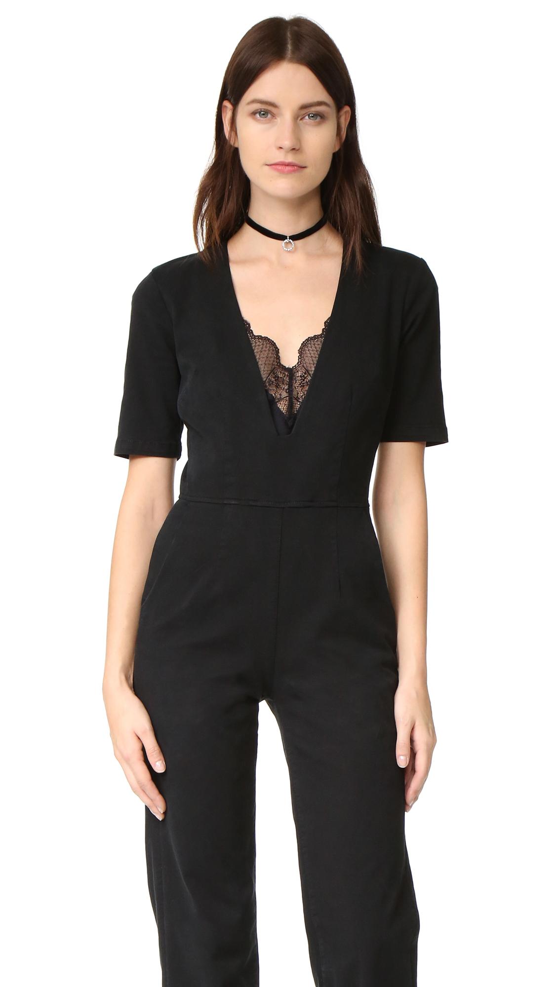 deep plunge jumpsuit