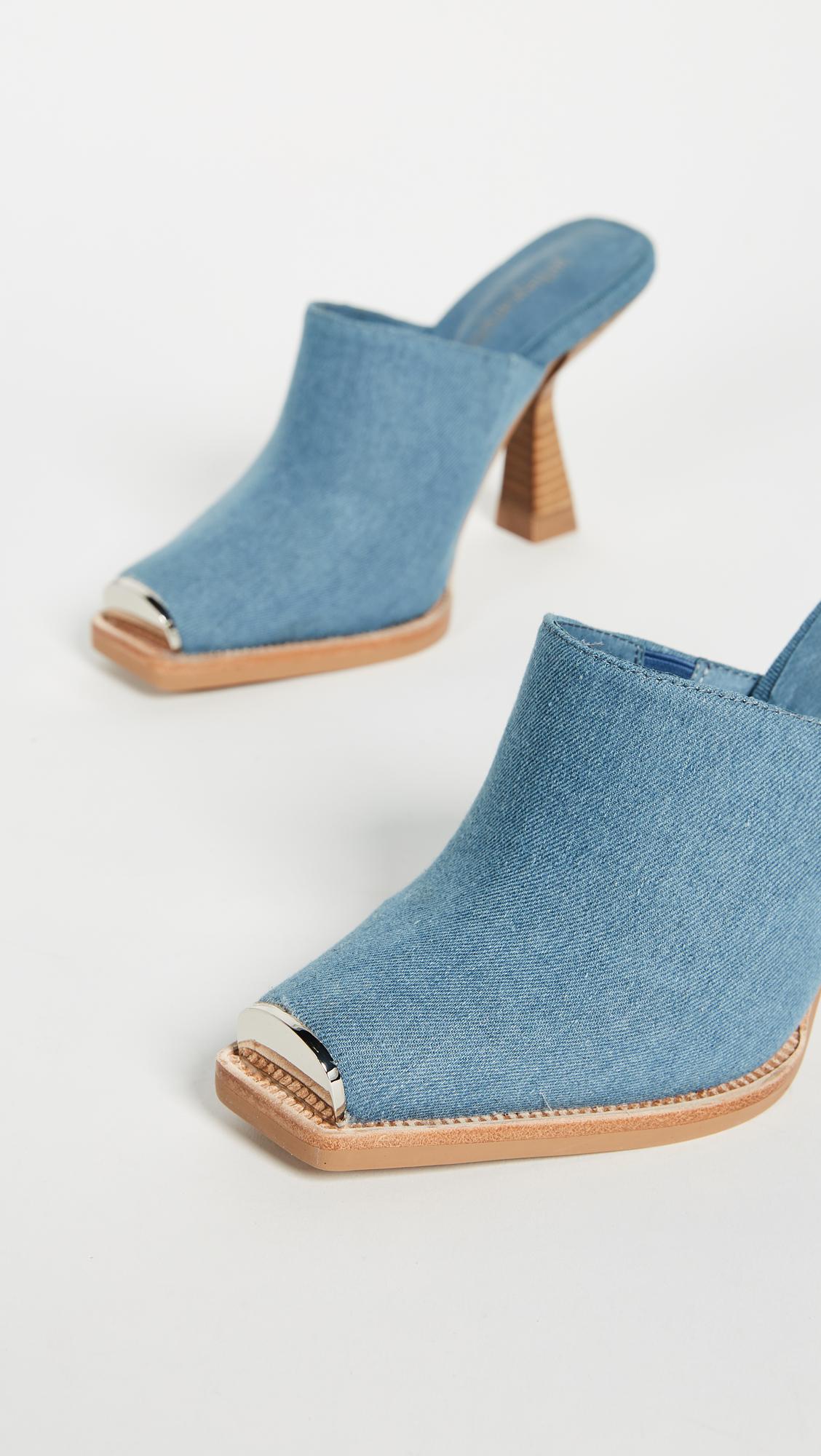 jeffrey campbell denim mules