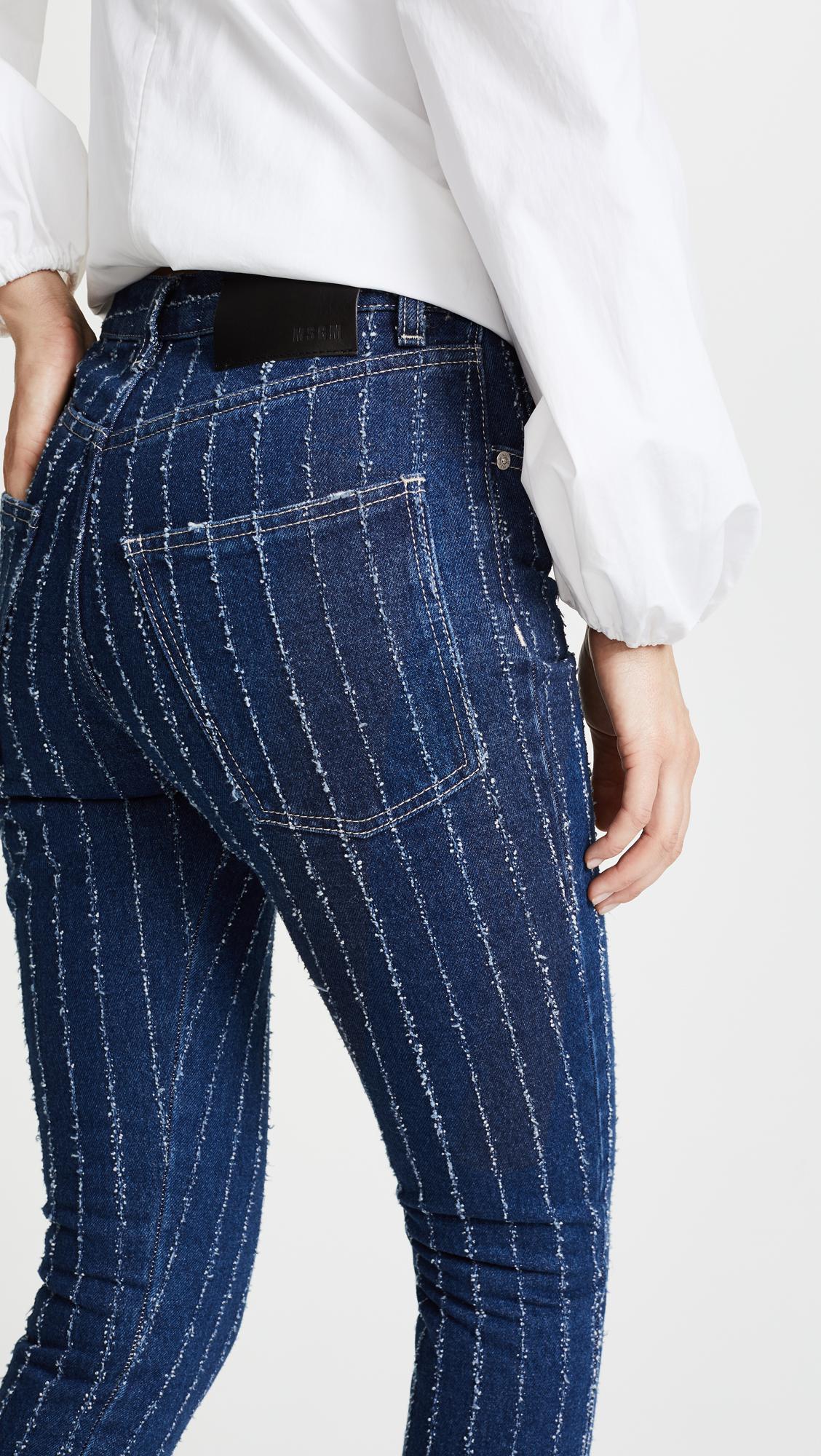 pinstripe levi jeans