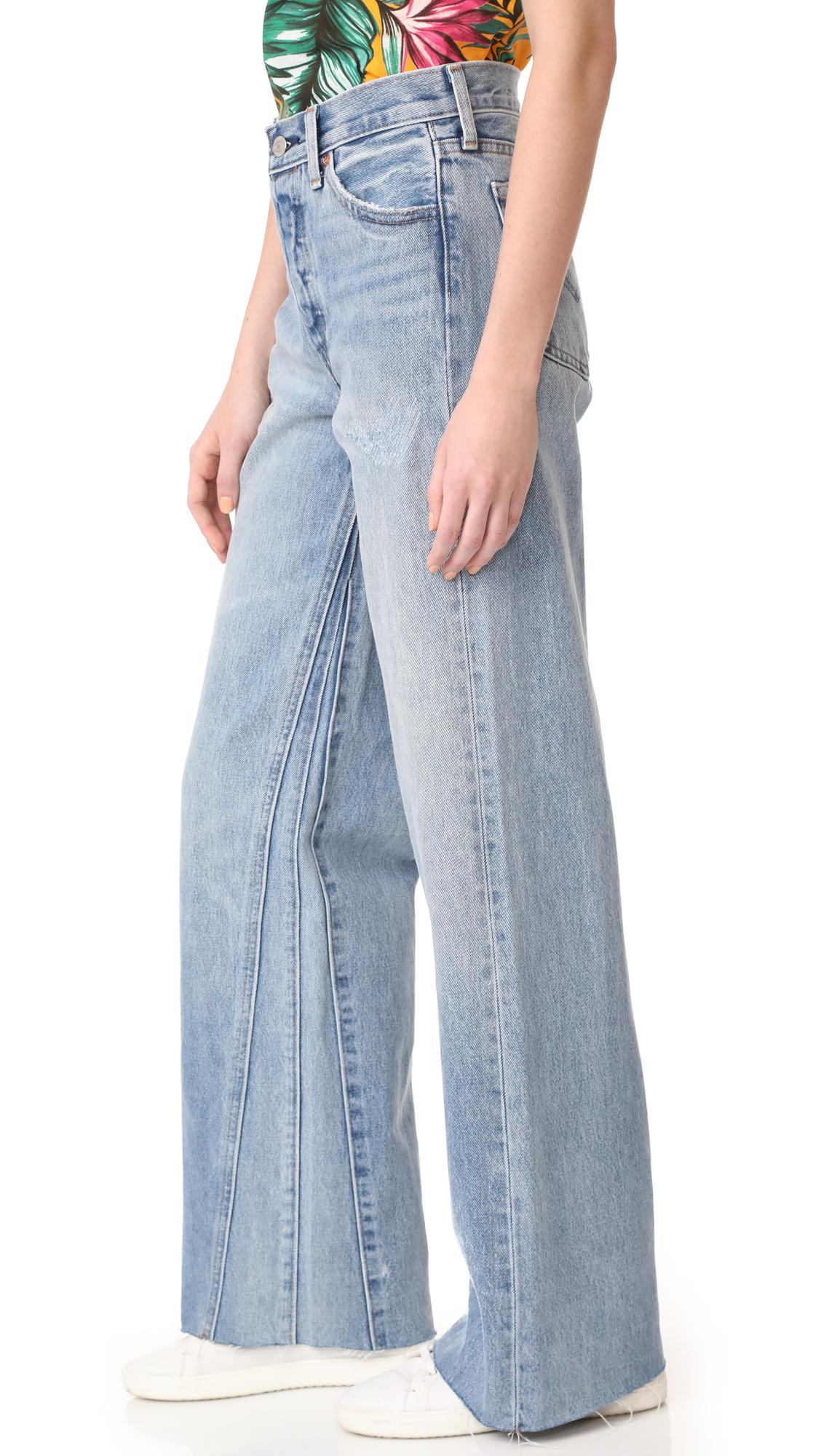 Lyst - Levi'S Altered Wide Leg Jeans in Blue
