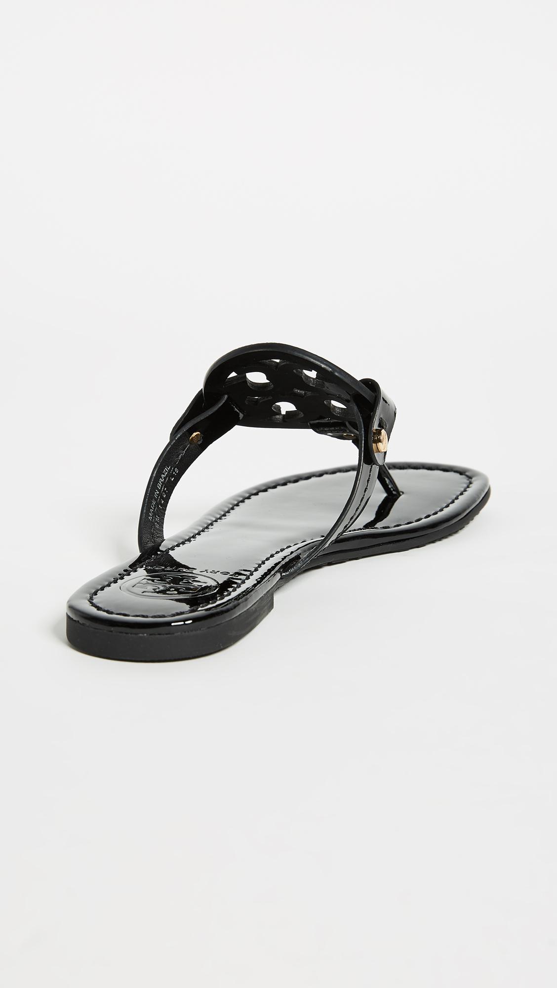 tory burch black miller sandals sale
