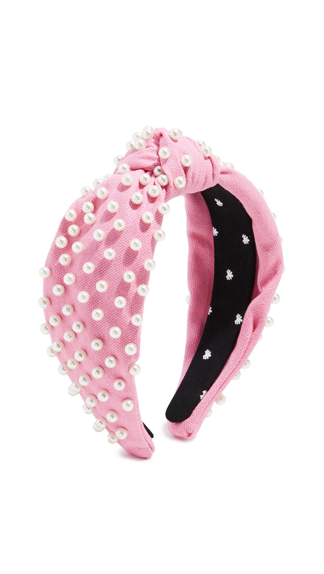 Lele Sadoughi Woven Knotted Headband in Pink Lyst