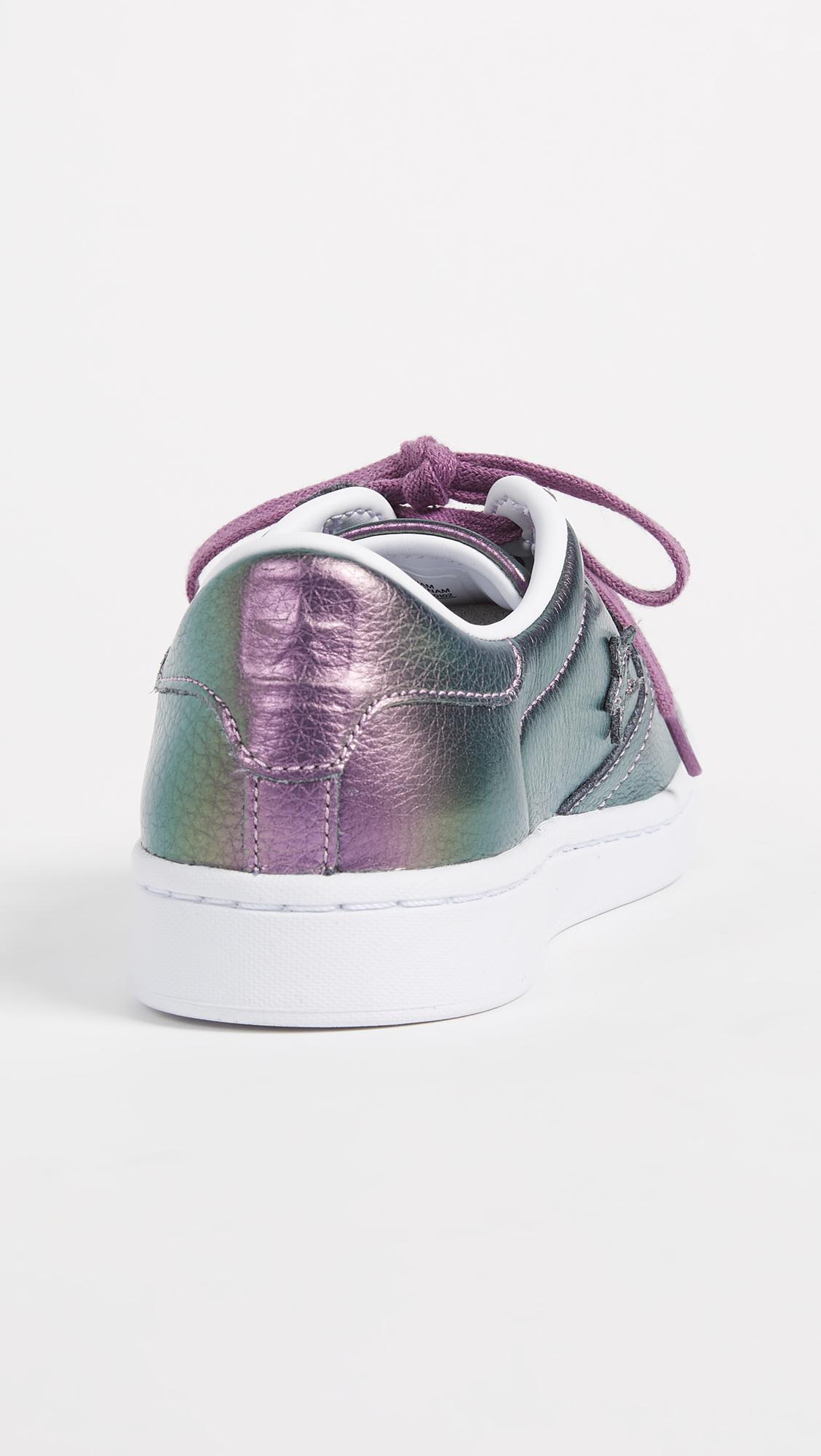 Lyst - Converse Pro Leather Lp Iridescent Ox Sneakers in White