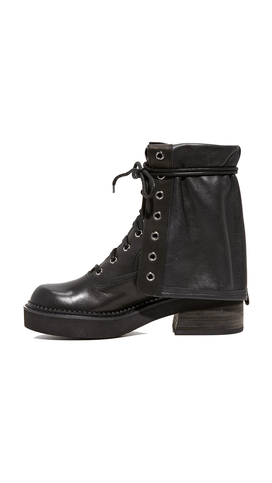 Lyst - See By Chloé Katerina Combat Boots in Black