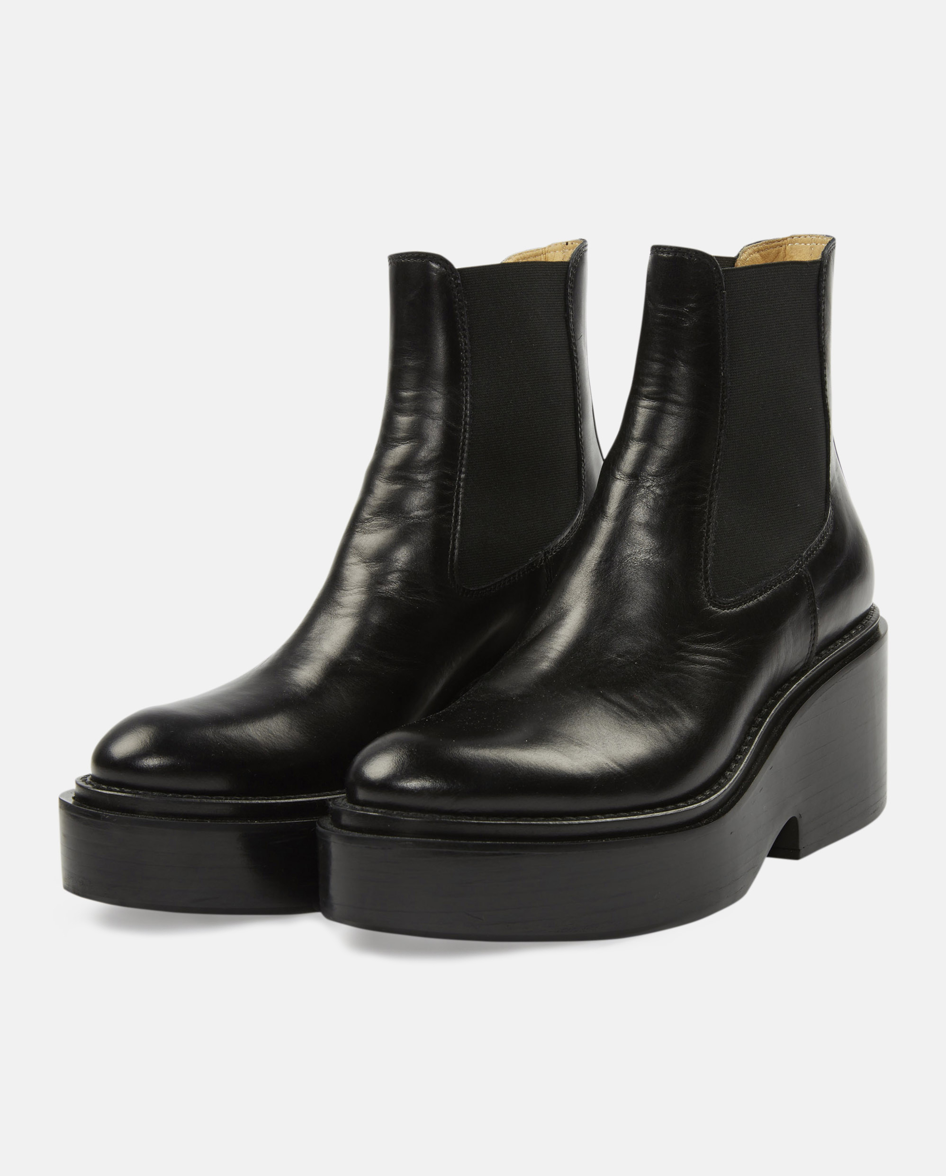 Lyst - Mm6 By Maison Martin Margiela Trunk Platform Boots in Black