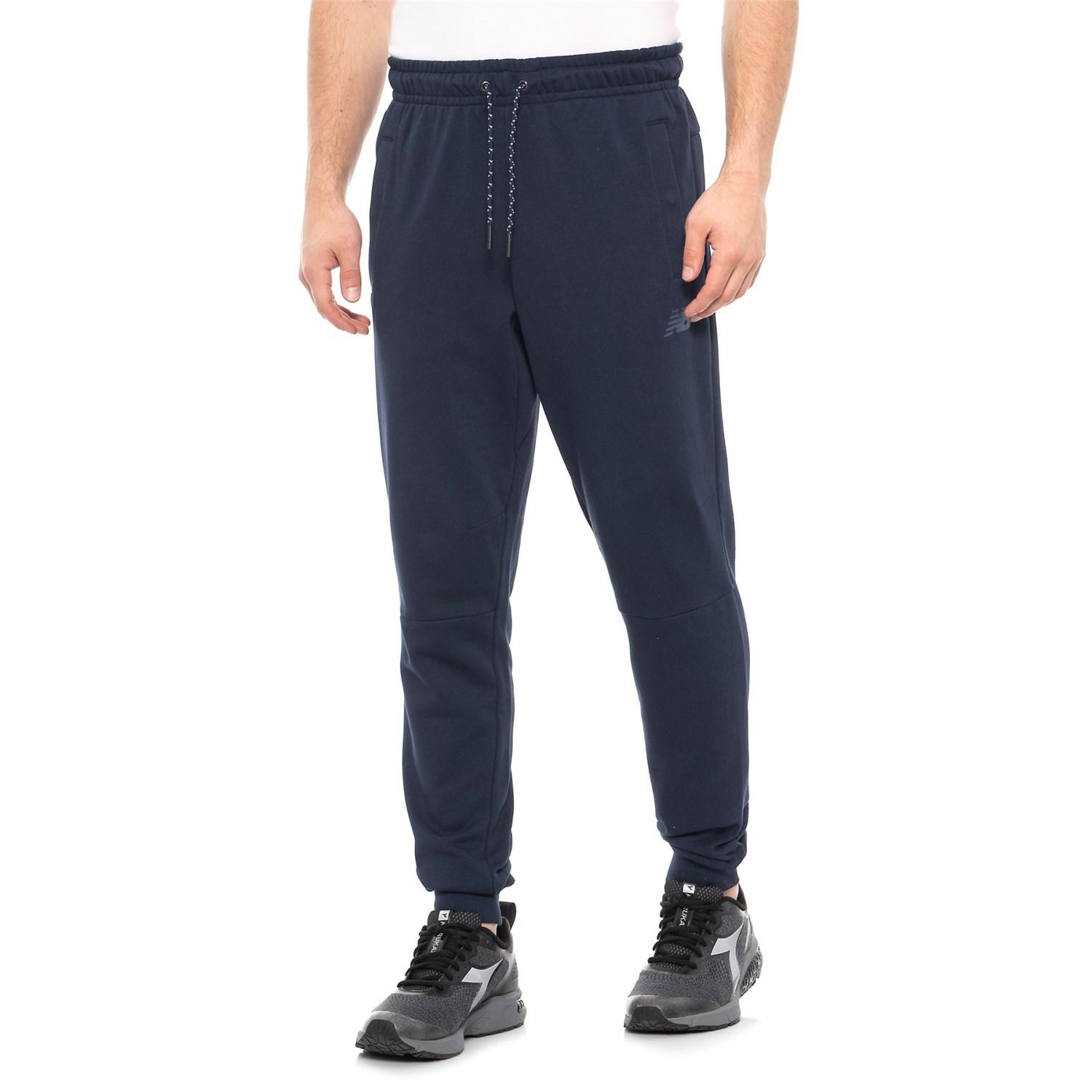 New Balance Cotton Athletics Knit Pants in Blue for Men - Save 25% - Lyst