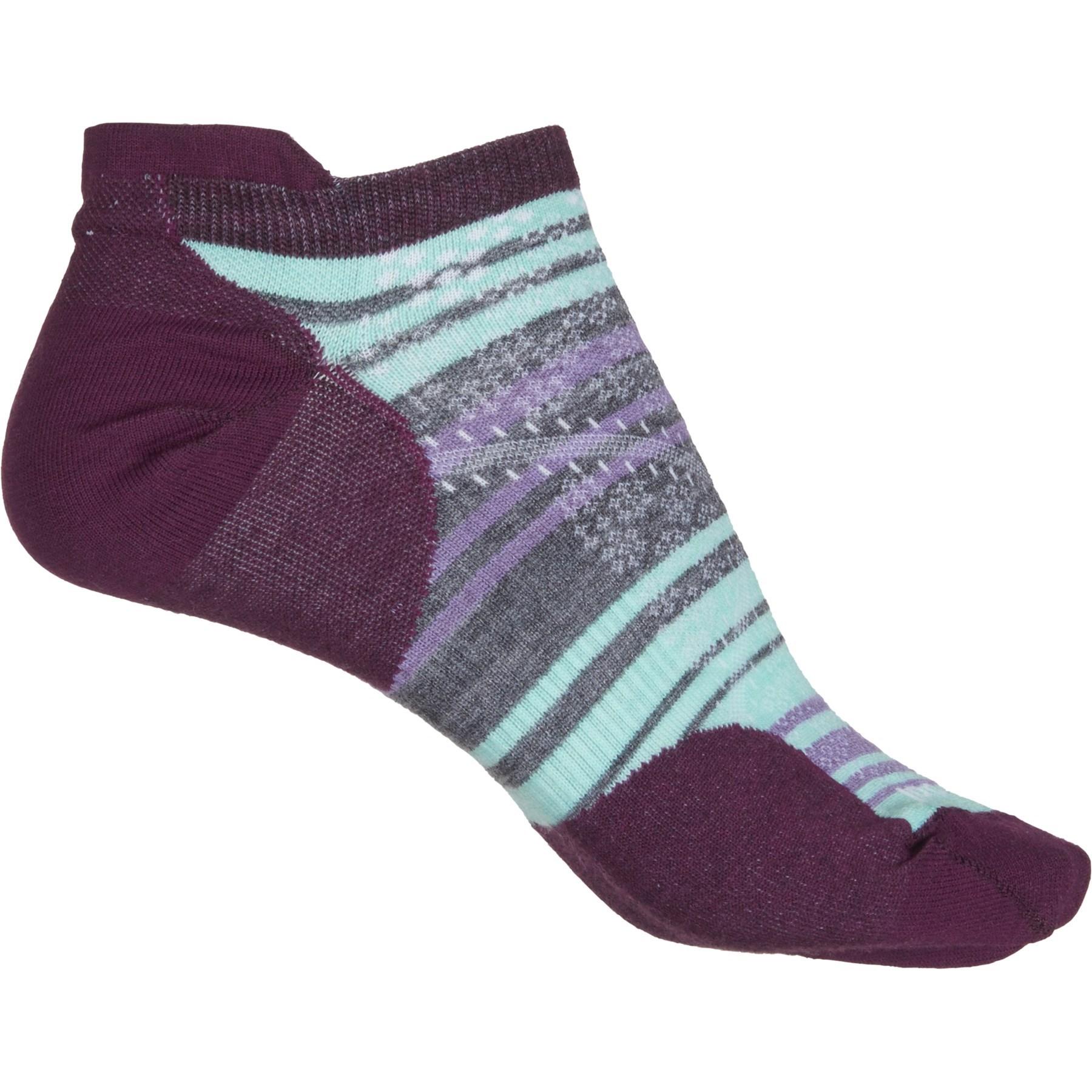 Smartwool Phd Run Ultralight Stripe Micro Socks in Purple Lyst