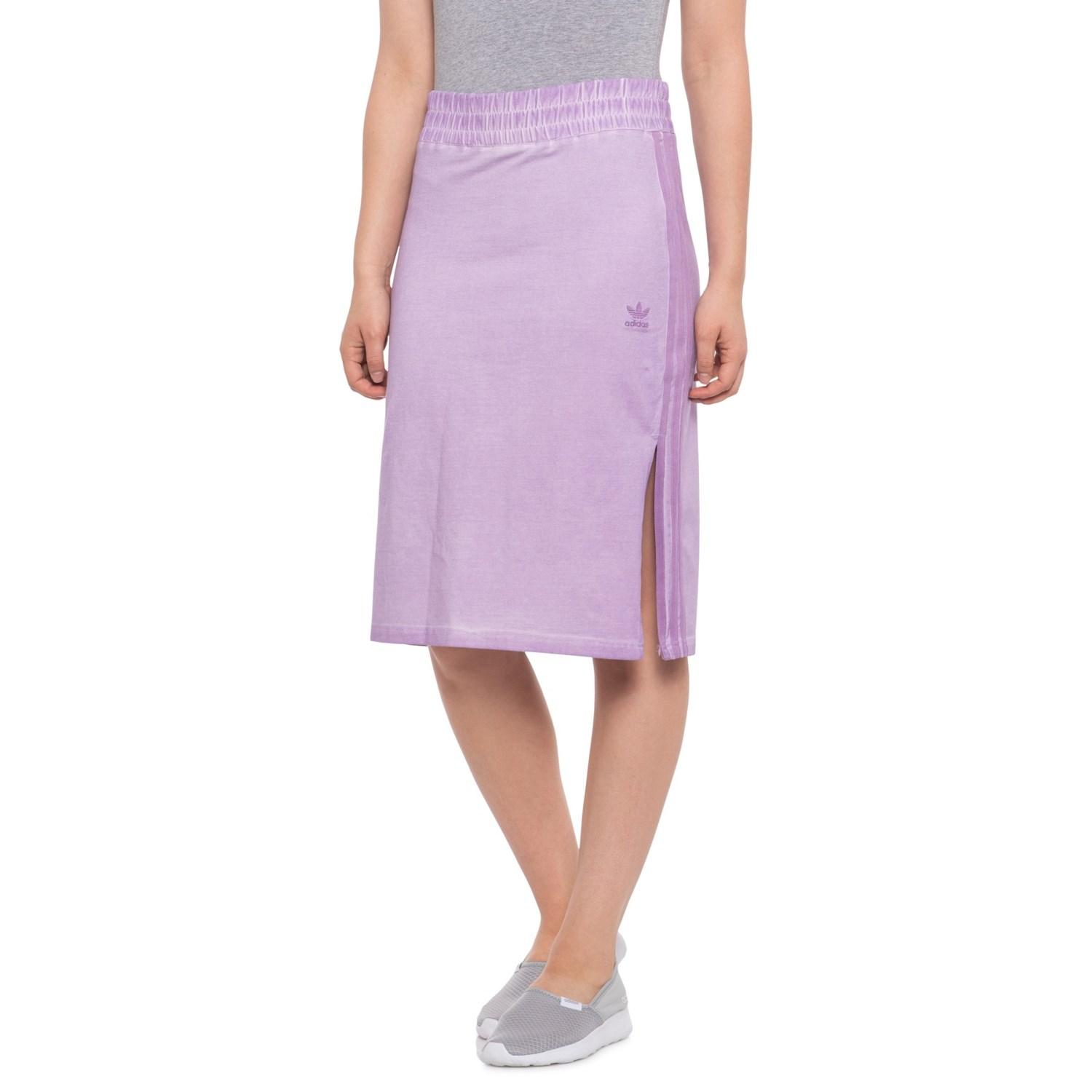 purple adidas originals skirt