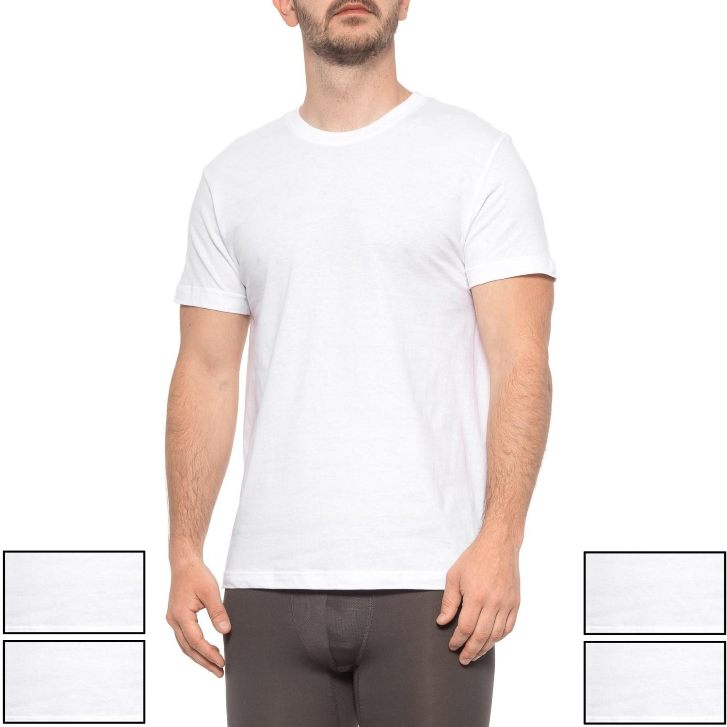 Reebok White Crew Neck T-shirts in White for Men - Lyst