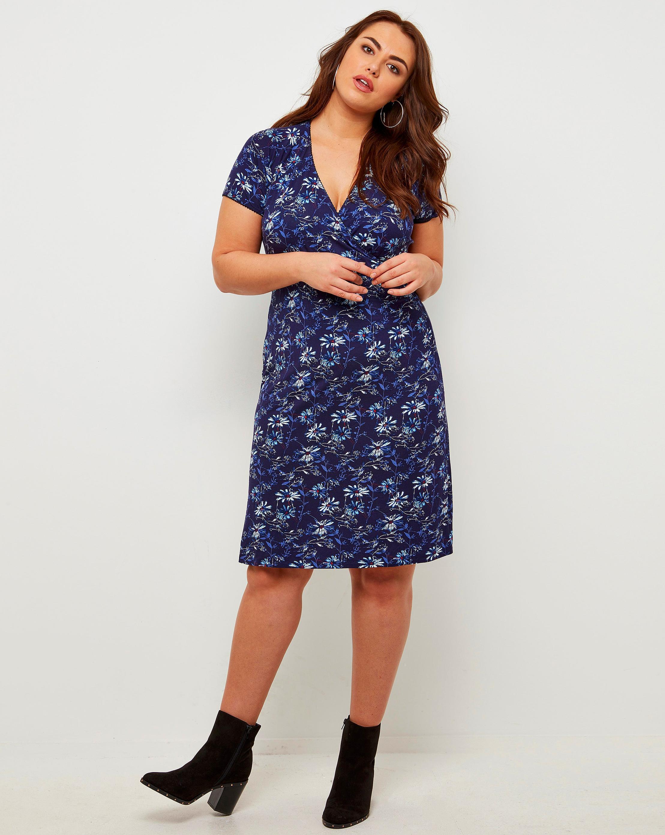 Lyst Simply Be Joe Browns Daisy Jersey Dress in Blue