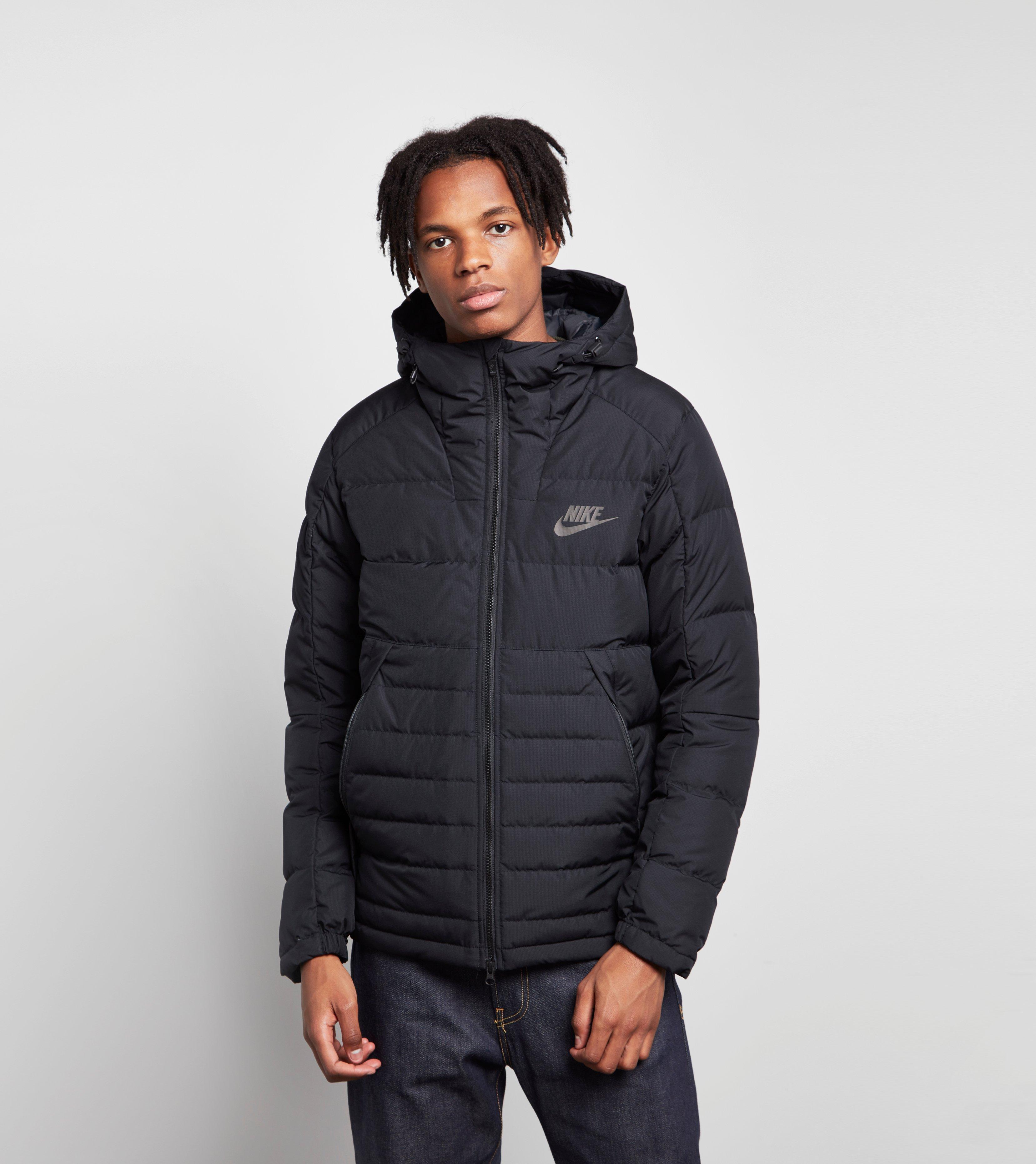 Download Nike Padded Down Jacket in Black for Men | Lyst