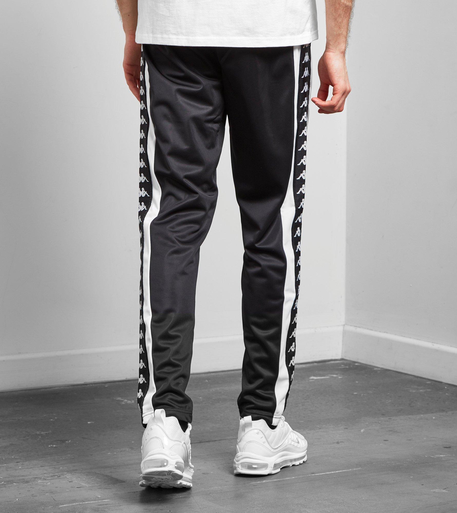 kappa black track pants