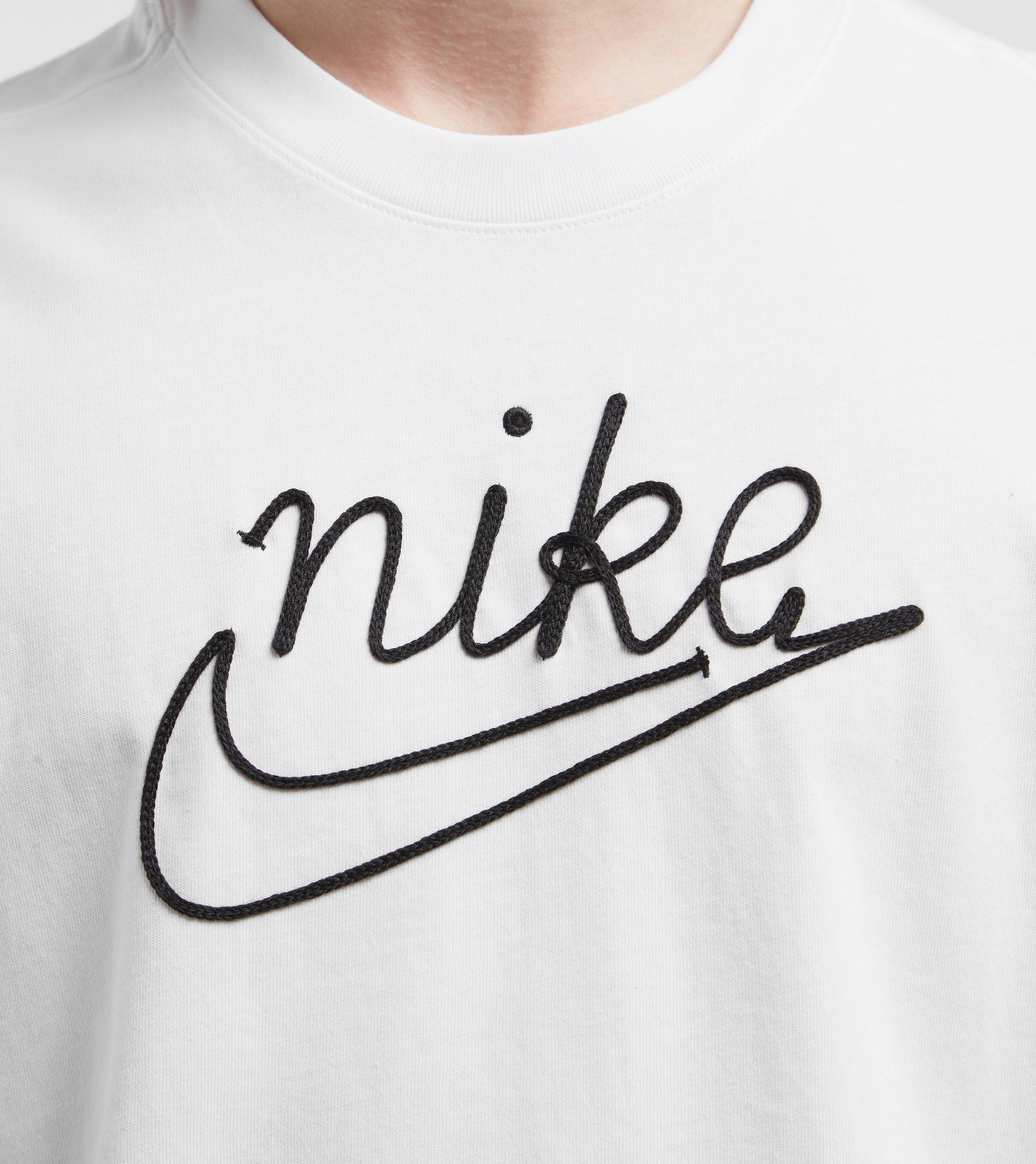 Nike Outline Short Sleeve T-shirt in White for Men - Lyst