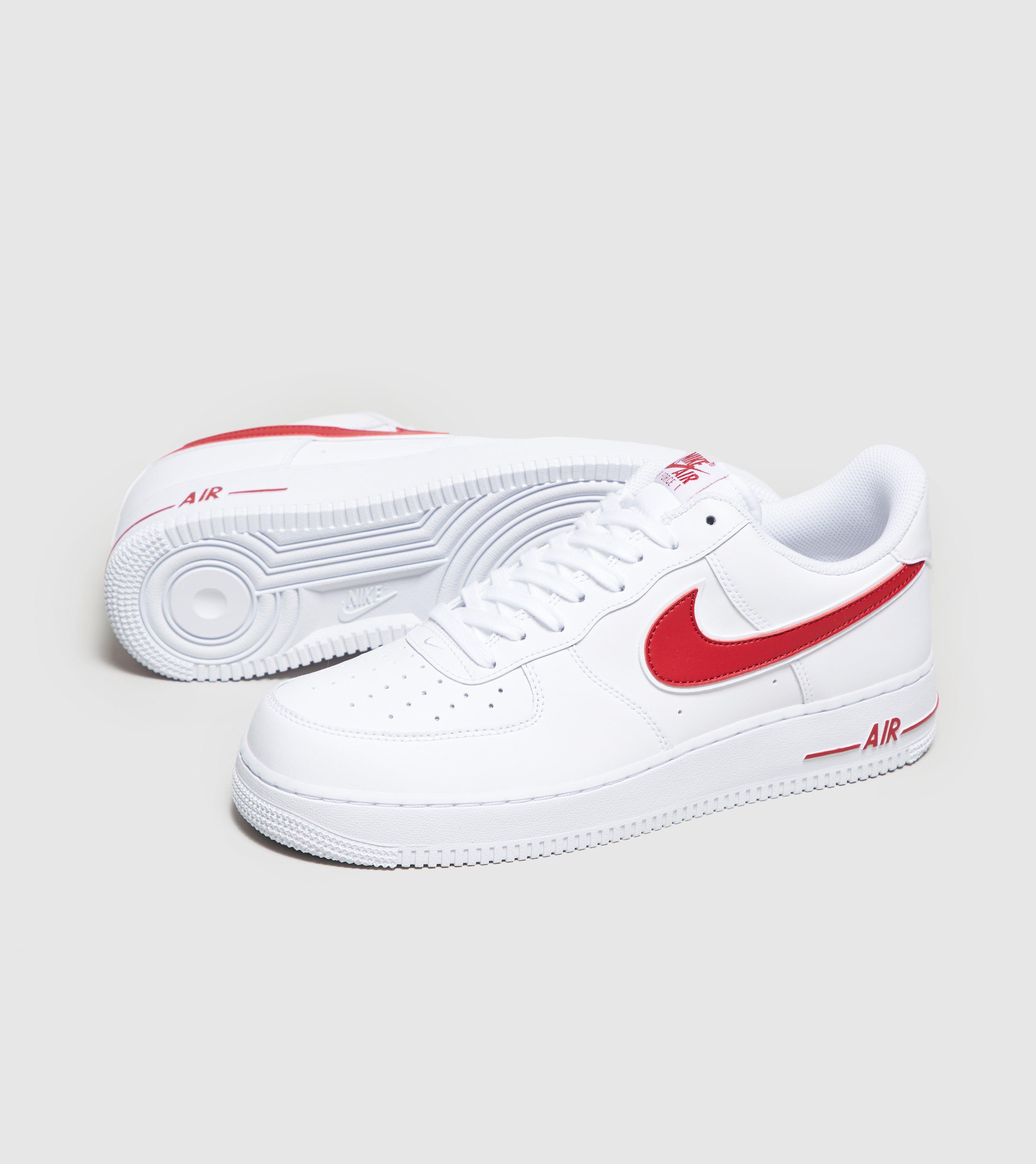 Résultat de recherche d'images pour "Nike Air Force 1 '07 Low Essential blanche et rouge"