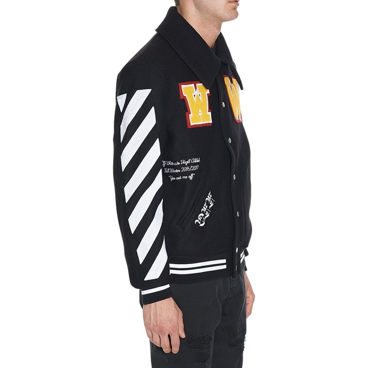 Lyst - Off-White C/O Virgil Abloh Varsity Jacket With