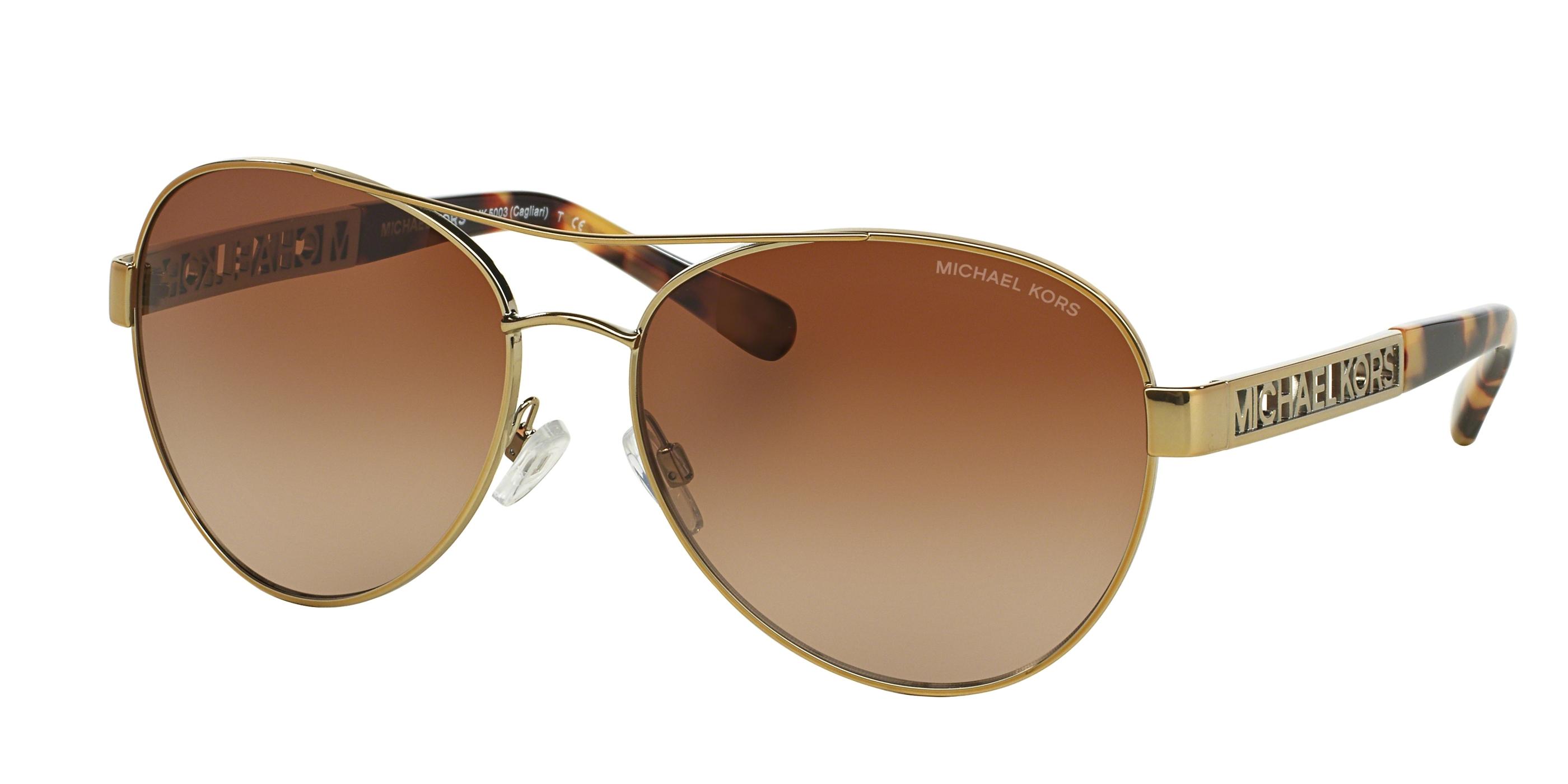 Michael Kors 5003 Aviator Sunglasses In Brown Lyst