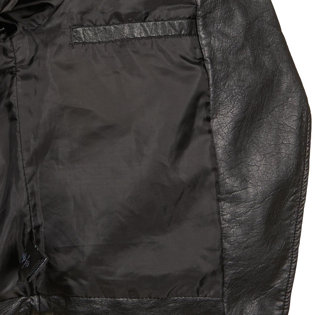 Monday Wish Women S Leather Jacket In Black Lyst Gallery Previously Sold At Spartoo Women S Print Leather Jackets