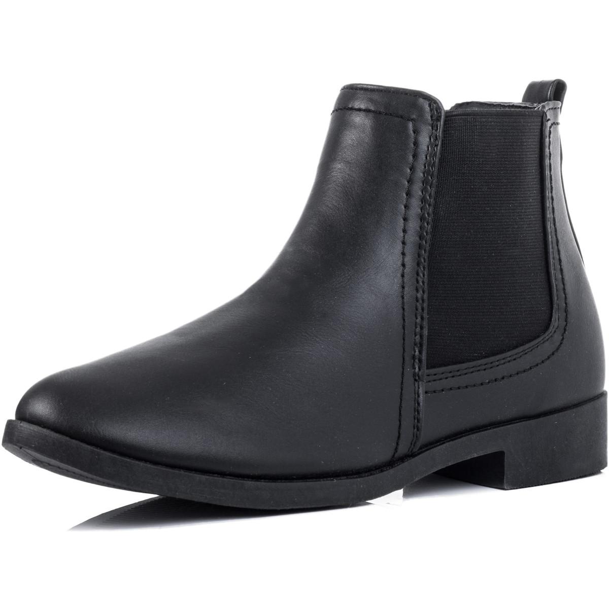 SPYLOVEBUY Leather Best Women's Mid Boots In Black - Lyst