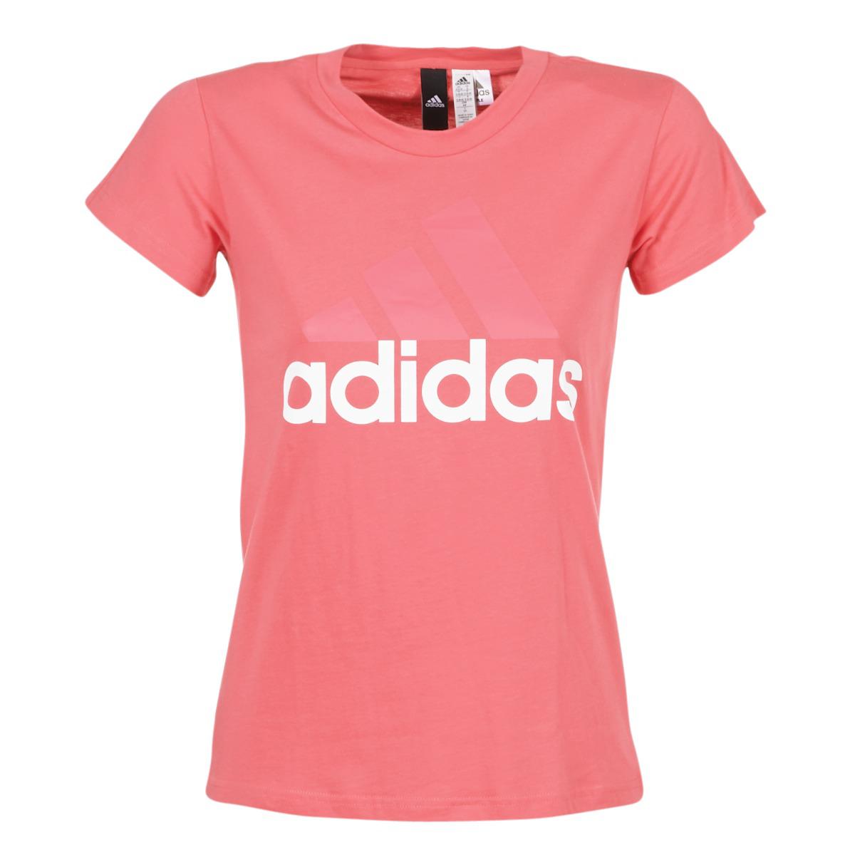 pink adidas t shirt womens