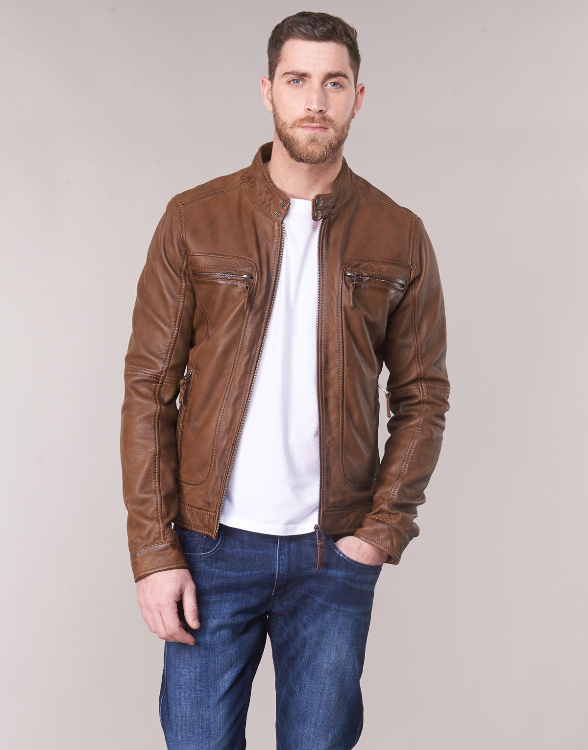 Oakwood Casey Men's Leather Jacket In Brown for Men - Save 20% - Lyst