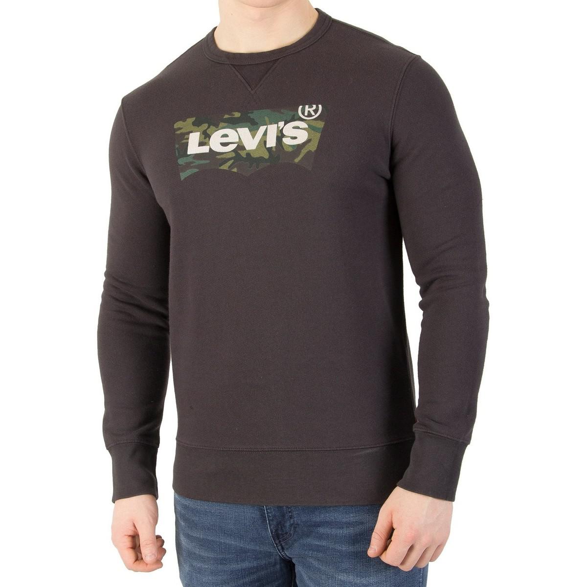 Lyst Levi's Levis Men's Graphic Sweatshirt, Grey Men's Jumper In Grey