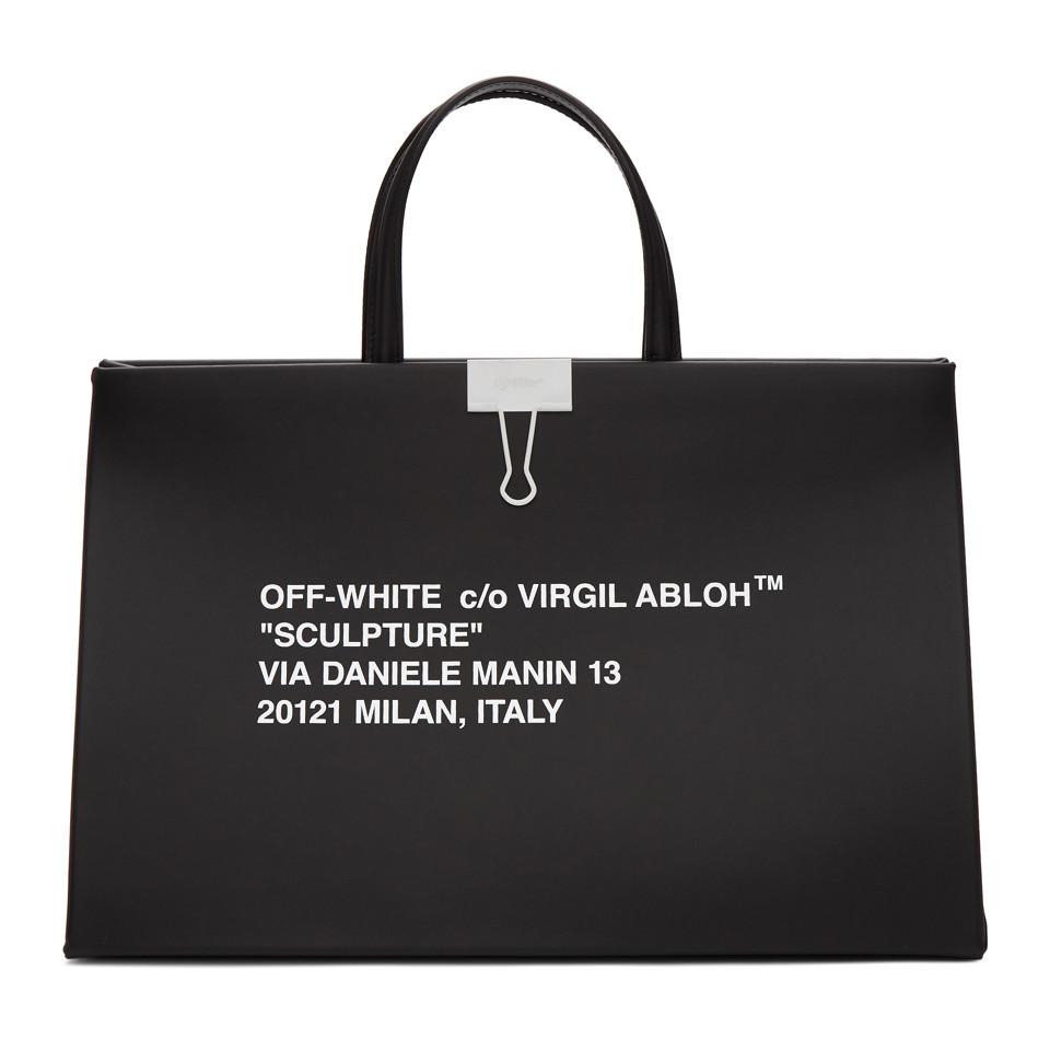 Lyst - Off-White c/o Virgil Abloh Black Medium Box Bag in Black