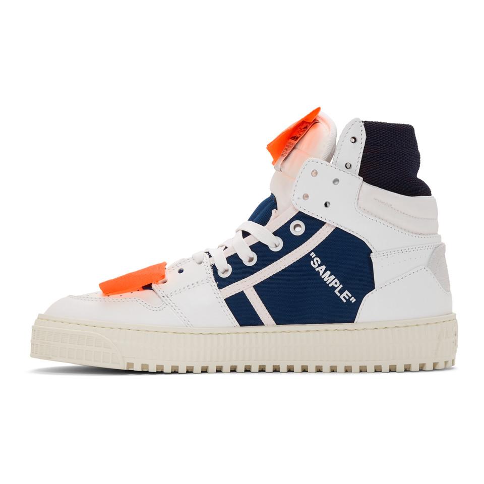 Lyst - Off-White c/o Virgil Abloh White And Blue Low 3.0 Off-court High ...