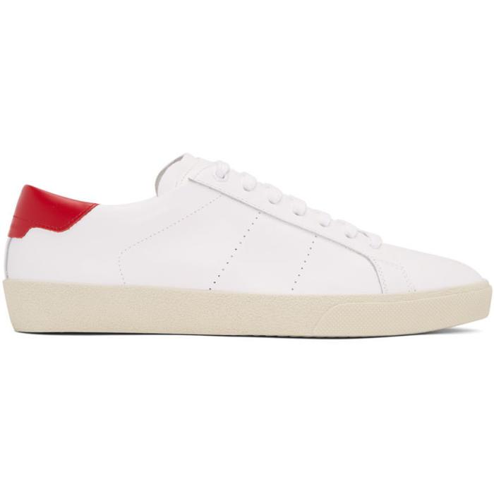 saint laurent white sneakers mens