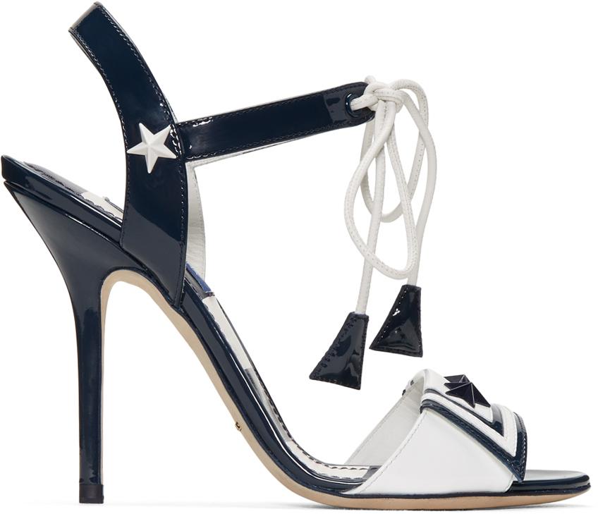 Dg Dolce And Gabbana Sandie Linen And Patent Tote dolce gabbana navy patent sailor sandals in blue lyst Dg Dolce And Gabbana Sandie Linen And Patent Tote dolce gabbana navy patent sailor sandals in blue lyst