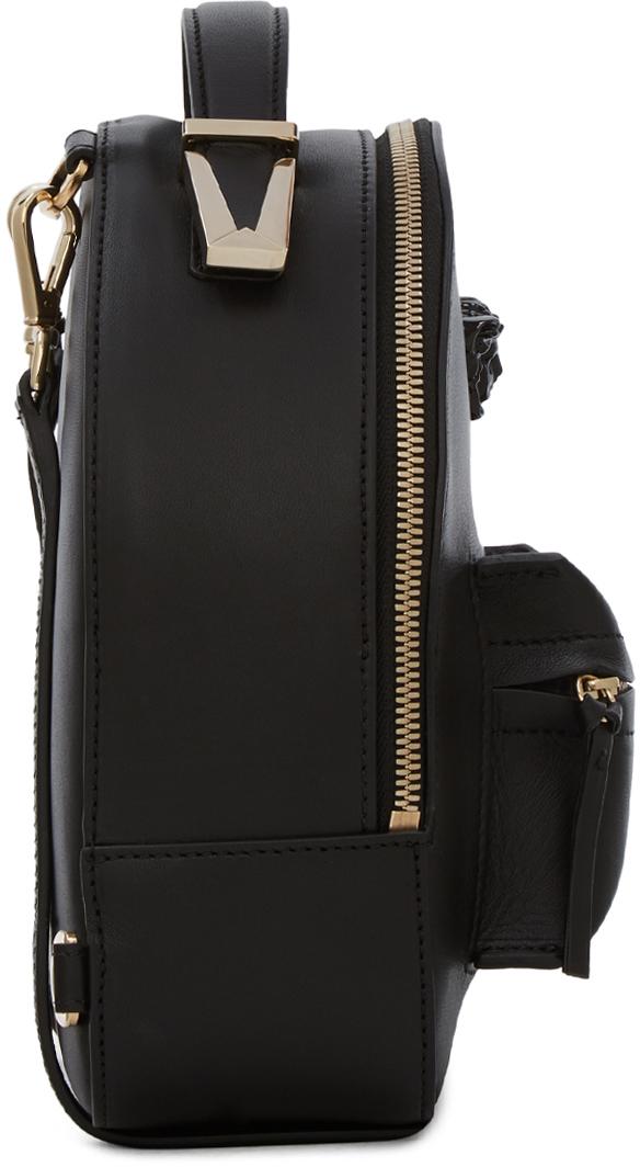 versace black mini backpack