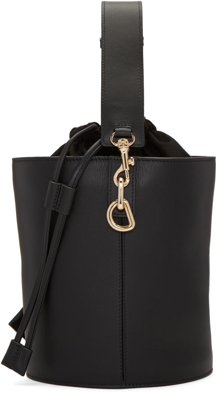 Lyst J.W.Anderson Black Leather Bucket Bag in Black