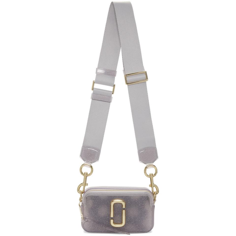 Lyst - Marc Jacobs Silver Small Jelly Glitter Snapshot Camera Bag in Metallic