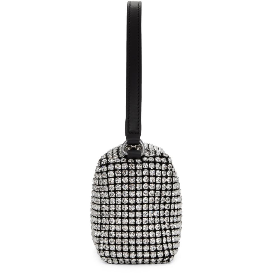 Alexander Wang Black Rhinestone Chainmesh Medium Bag in White - Lyst