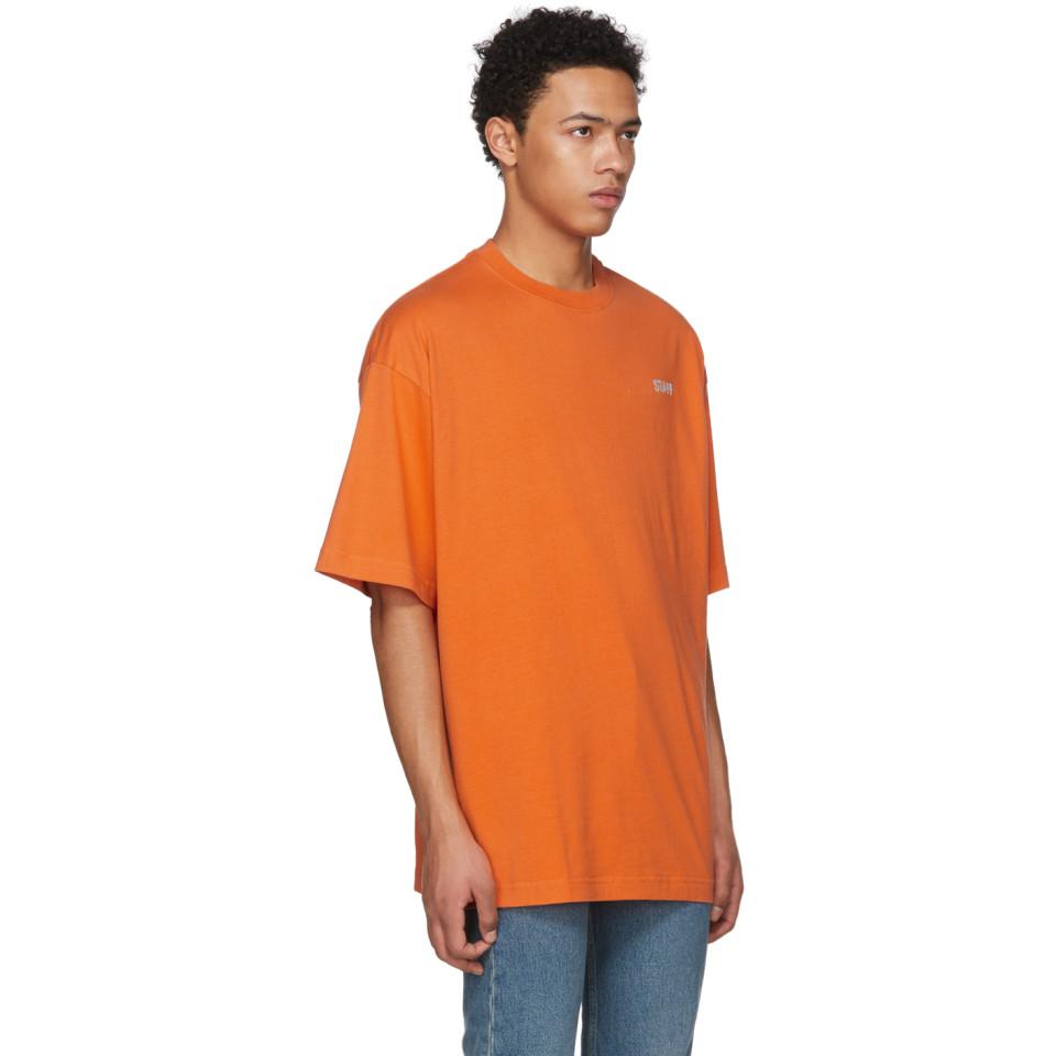 lyst - vetements orange staff reflector t-shirt