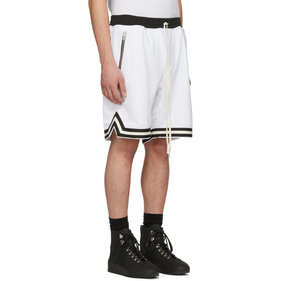 Download Lyst - Fear Of God Ssense Exclusive White Mesh Drop Shorts ...