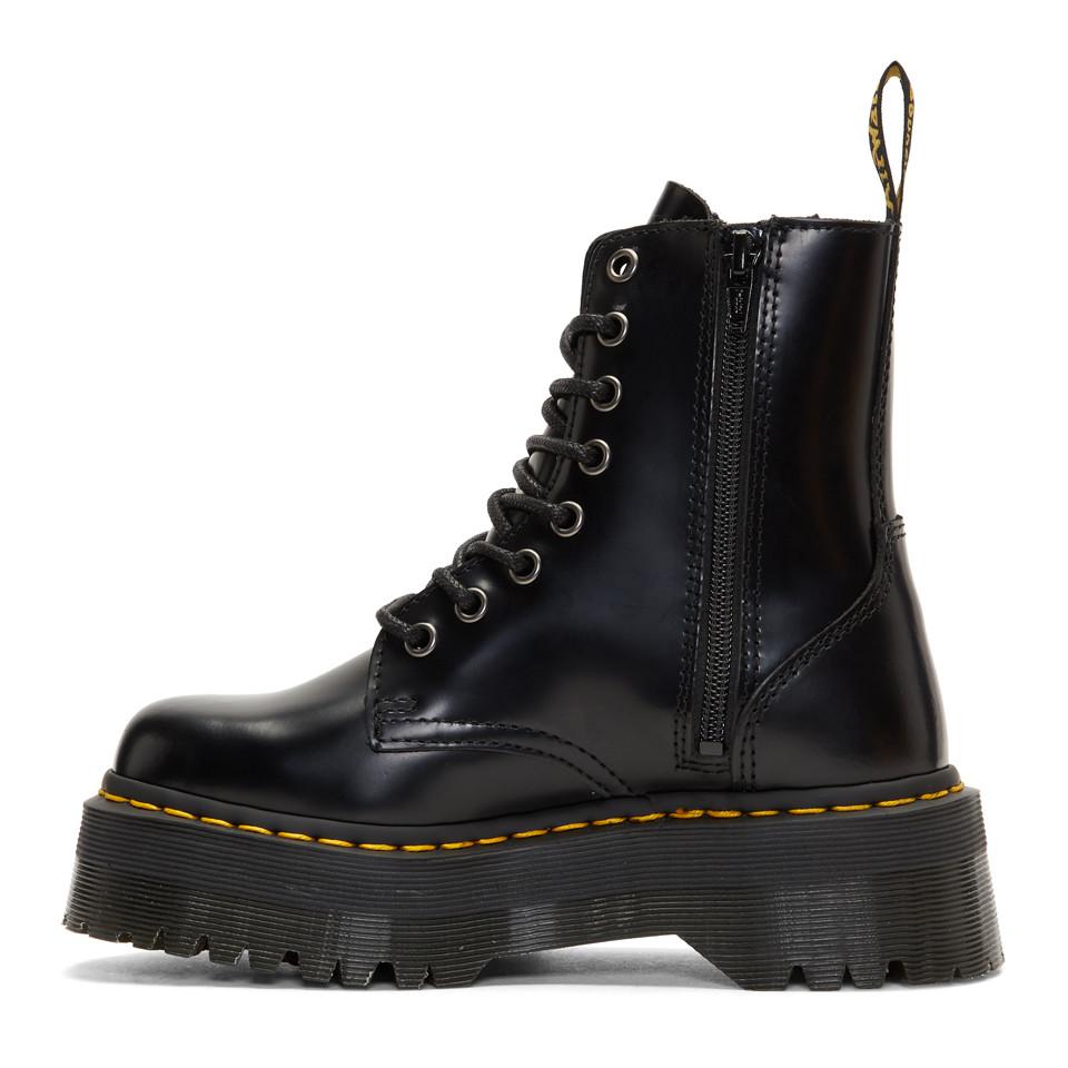 Dr. Martens Leather Black Jadon Platform Boots for Men - Lyst