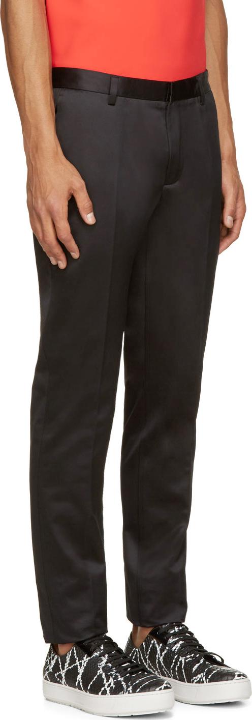 Calvin Klein Black Cotton Satin Exact Trousers In Black For Men | Lyst Calvin Klein Black Cotton Satin Exact Trousers In Black For Men | Lyst