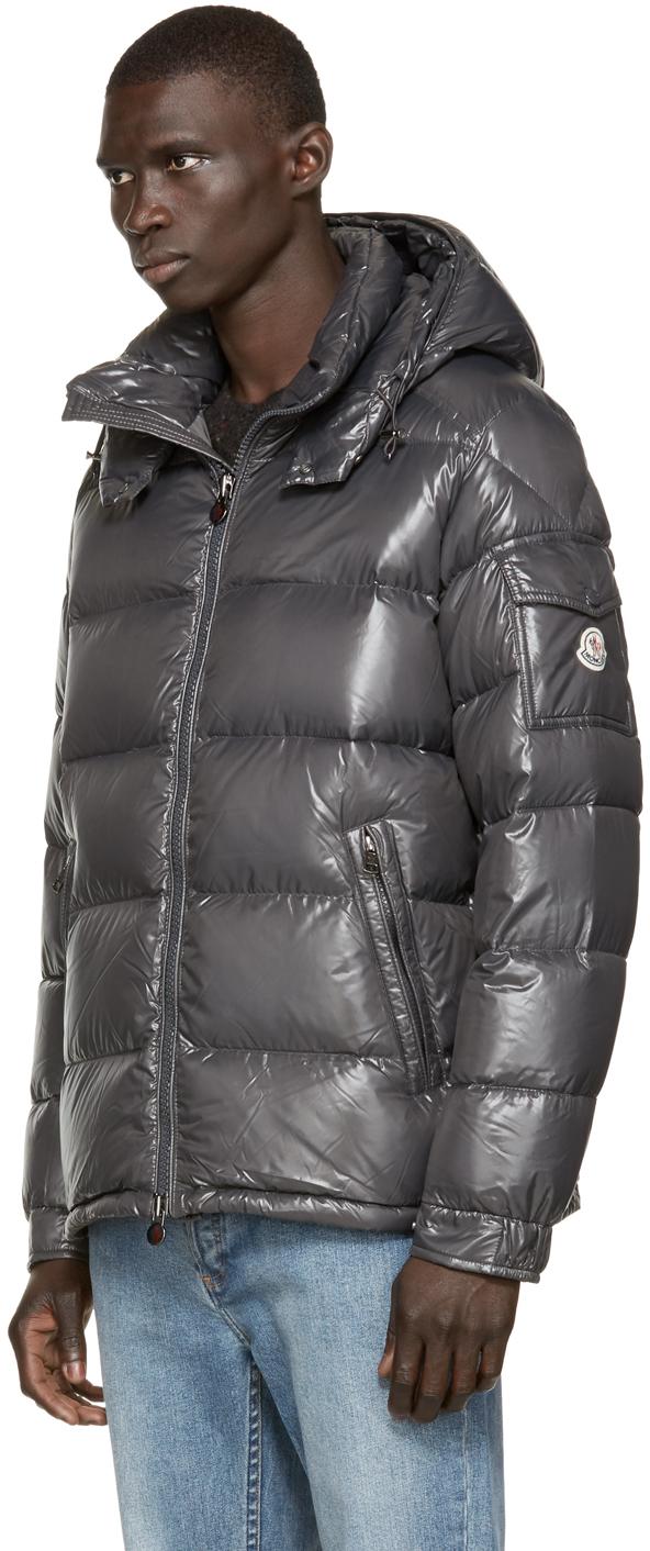 Moncler Quilted Down Maya Jacket in Grey for Men | Lyst