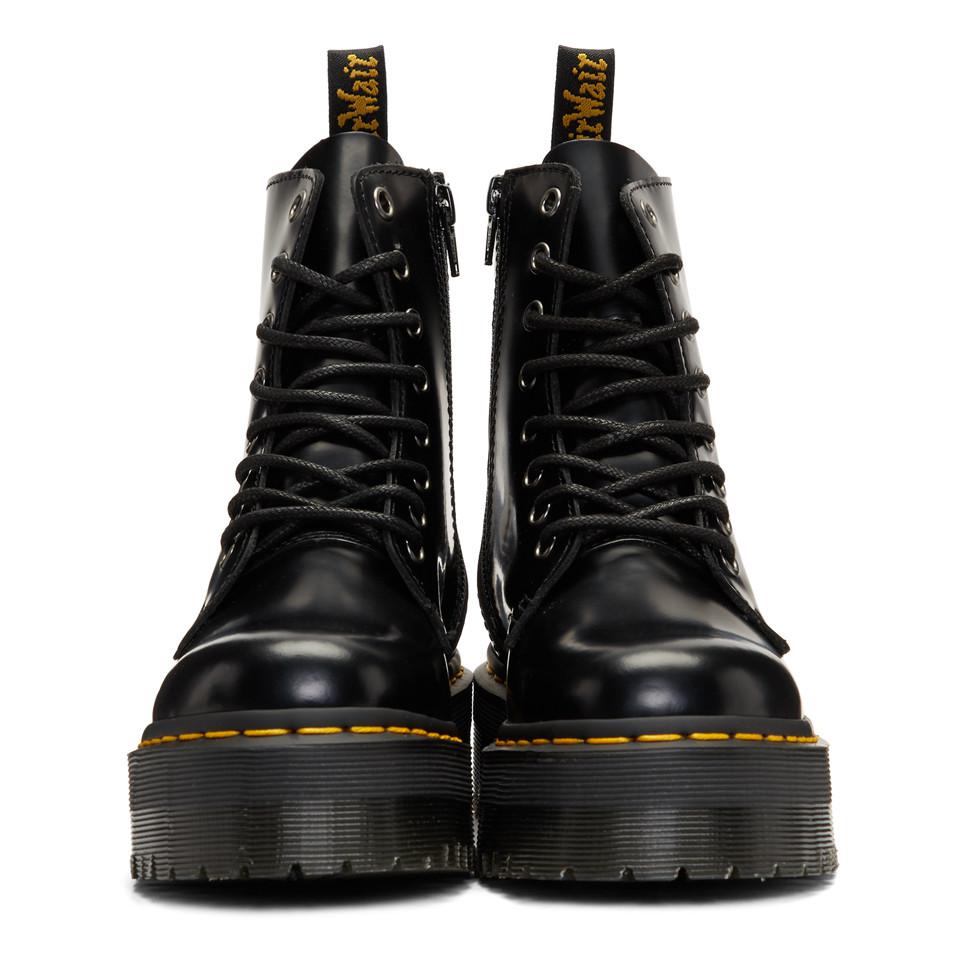 doc martens black boots platform