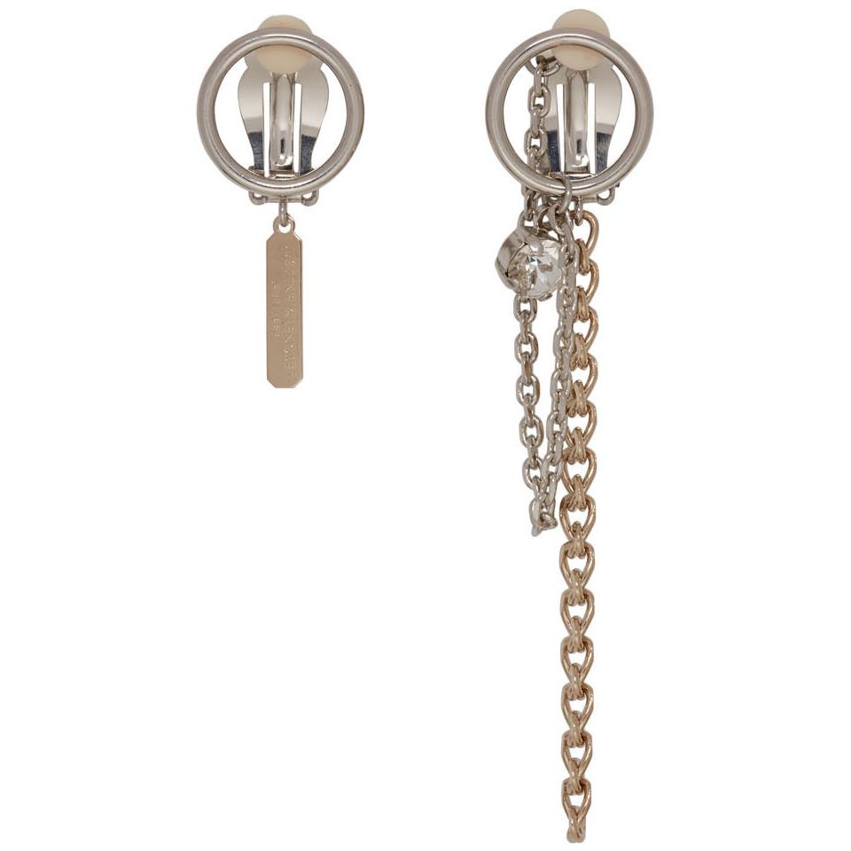 Lyst - Justine Clenquet Silver Chen Clip-on Earrings in Metallic